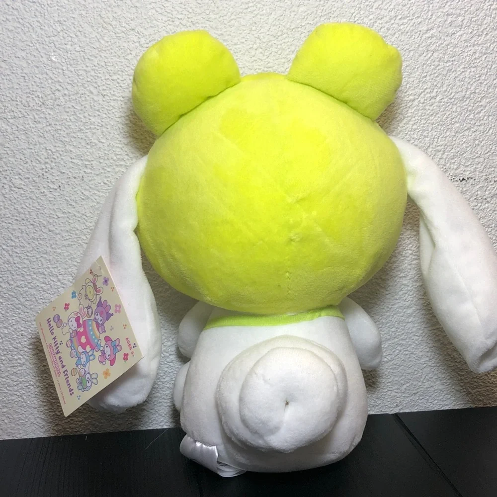 Hello Kitty Frog-Eared Plush - White and green